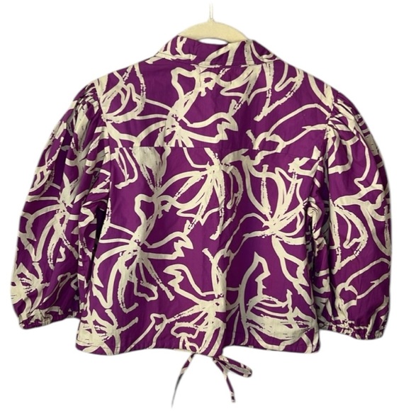 Olivia James The Label Purple Swirl Crop Top And Pant Set Size XS/S - Picture 3 of 15